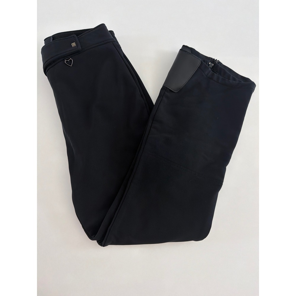 Obermeyer Entrant Black Ski Pants Womens 14L High Waisted Snow Trousers Flare